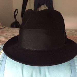 Vintage Bradford Ltd Black Felt Fedora Size 7